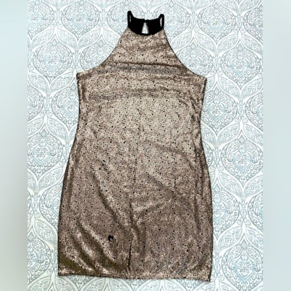 Sequinned Mini Dress - Picture 1 of 8